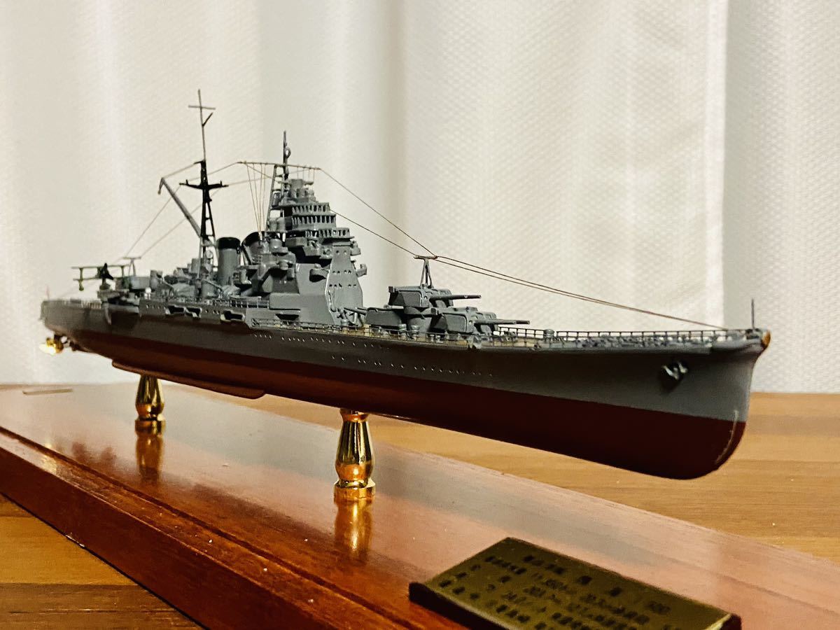 ★極美品 ケース完備 1/500小西製作所 大型金属製模型 日本海軍 重巡洋艦 鳥海 完成品 軍艦 konishi 重巡 駆逐艦 戦艦_画像6