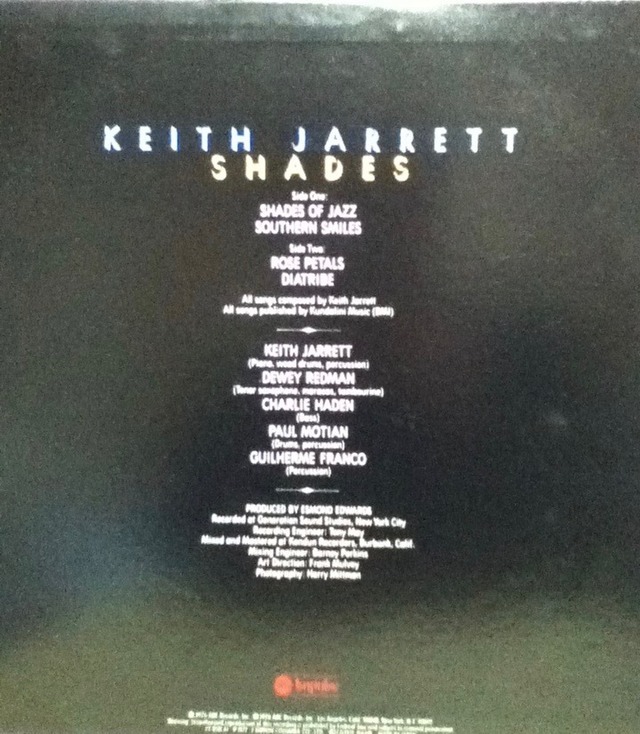 【廃盤LP】Keith Jarrett / Shades_画像2