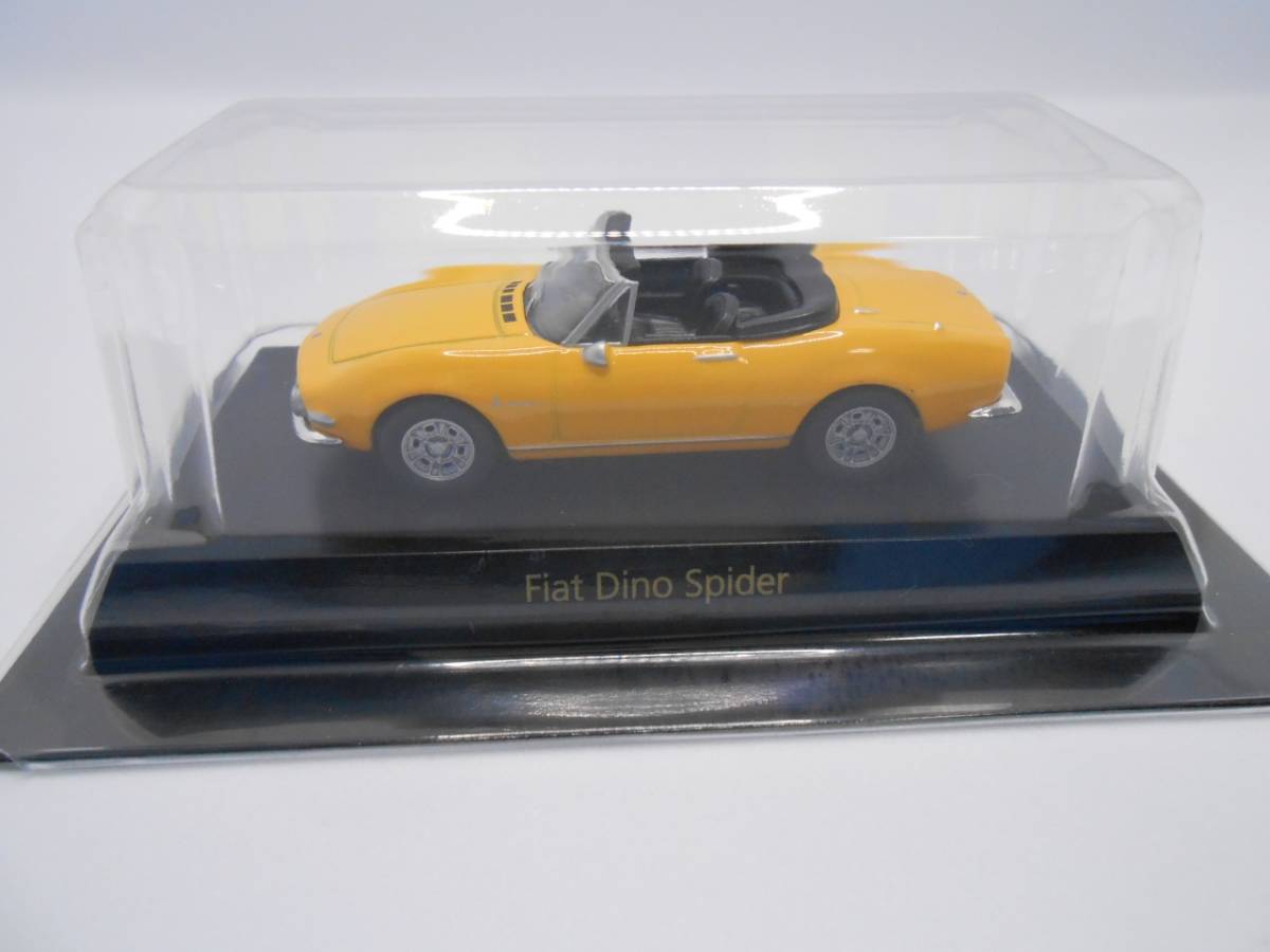 1/64　京商　フィアット　ランチア　Fiat Dino Spider　イエロー　コレクション　ミニカー　 _画像10