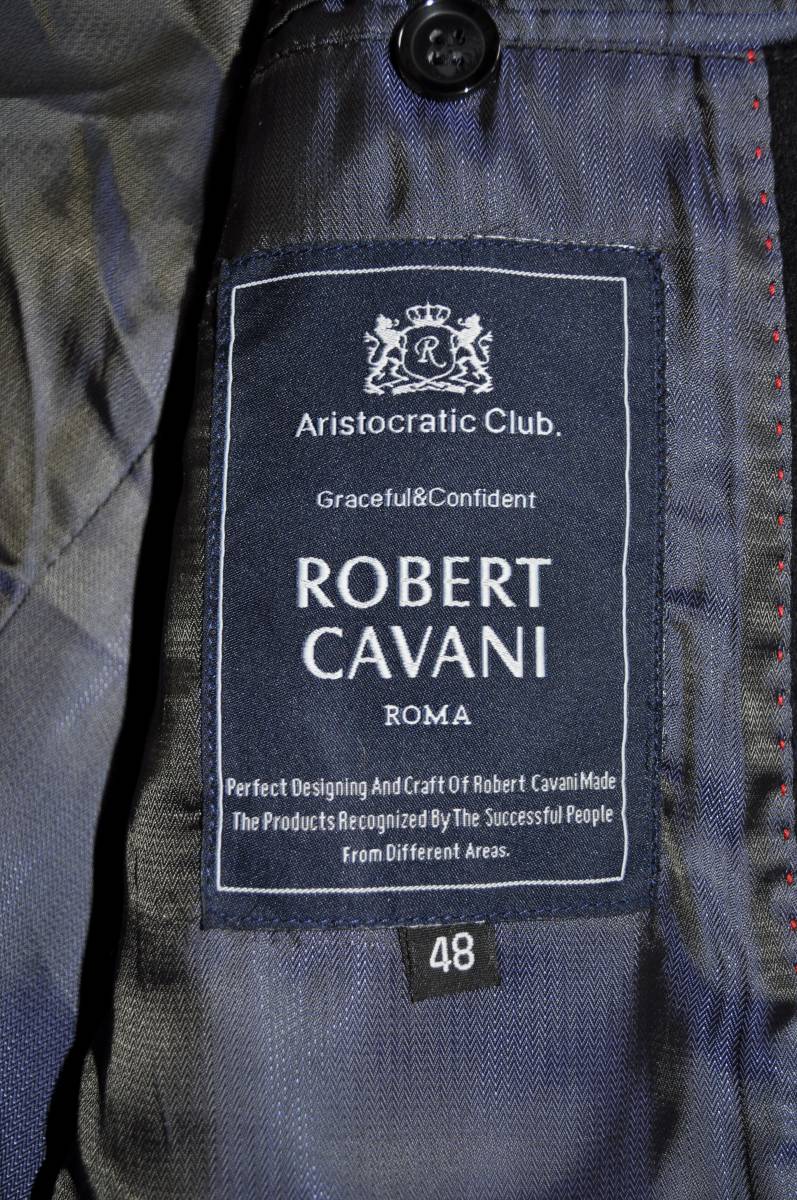 上質　新品　ROBERT CAVANI　ロベルトカバーニ　最上級カシミア100％　チェスターコート　48/L黒_画像7