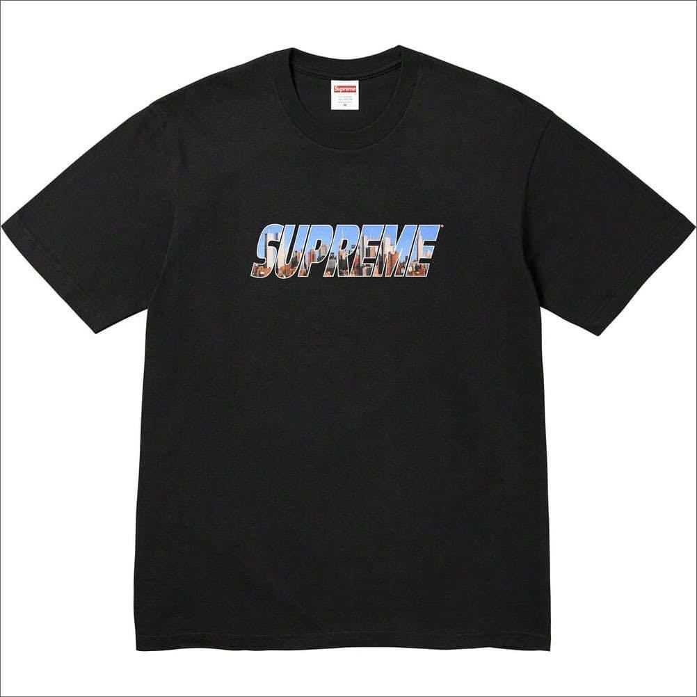 送料無料 M 黒 Supreme Gotham Tee Black 23FW シュプリーム ゴッサム Tシャツ ニューヨーク Box Logo ボックスロゴ ステッカー 新品