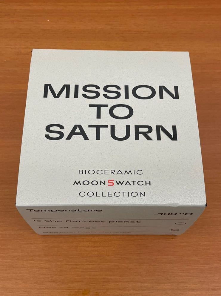 送料無料 Swatch Omega Bioceramic Moonswatch Mission to Saturn Speedmasterスウォッチ オメガ スピードマスター サターン 土星 新品 の画像2
