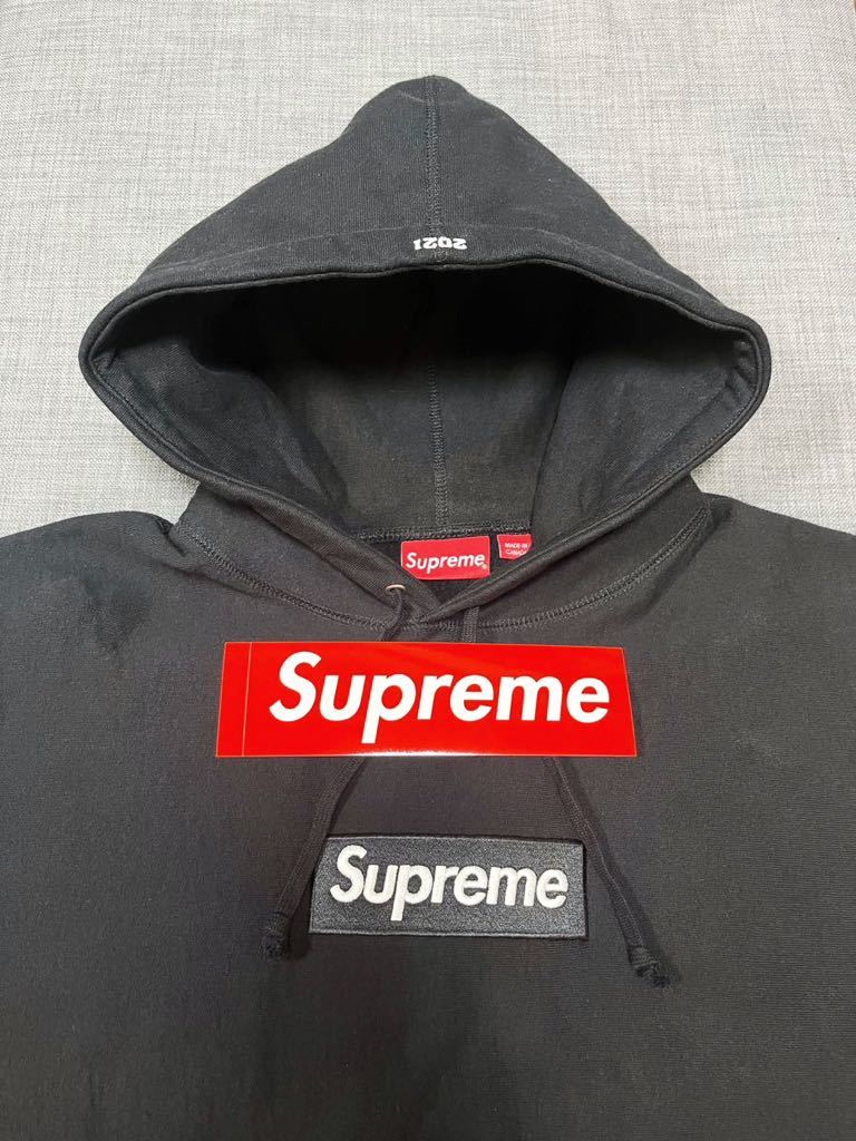 送料無料 黒 L Supreme Box Logo Hooded Sweatshirt Black 21FW 送料無料 黒 L Supreme Box Logo Hooded Sweatshirt Black 21FW