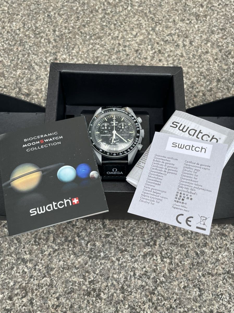 送料無料 ムーン Swatch Omega Bioceramic Moonswatch Mission to the Moon Speedmasterスウォッチ オメガ スピードマスター 新品 国内正規_画像4