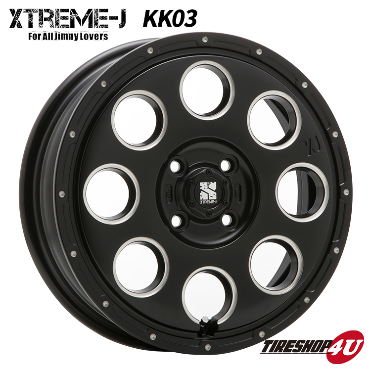 4本セット XTREME-J KK03 14x4.5J 4/100 +45 SBM MUDSTAR radial A/T 155/65R14 WL デイズ N-BOX ムーヴ ワゴンR ウェイク サクラ タント_画像2