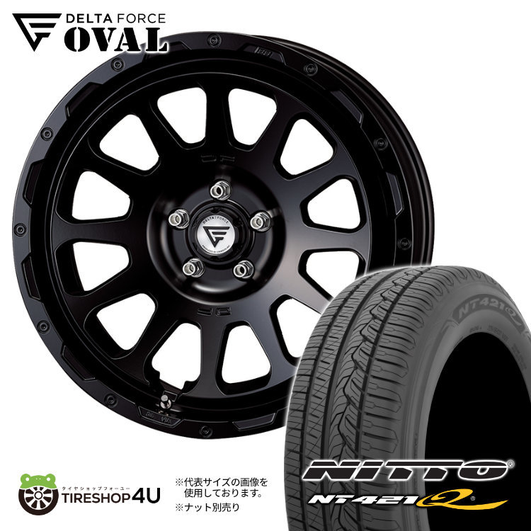 4本セット DELTAFORCE OVAL 20x9.0J 5/130 +25 SBK NITTO NT421Q 285/50R20 ベンツ Gクラス W463_画像1