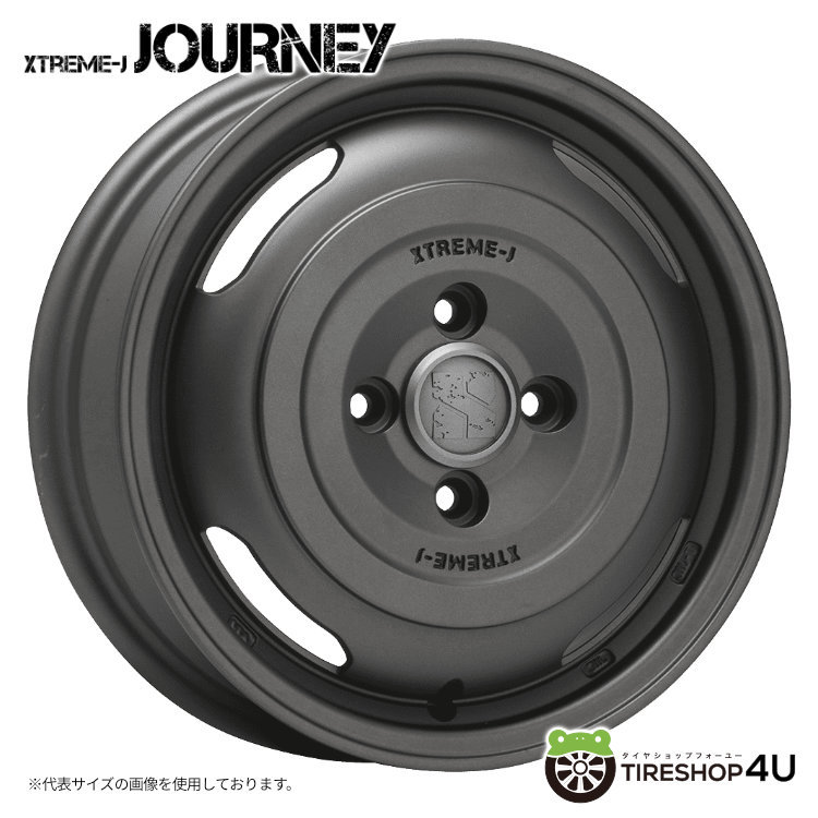 4本セット XTREME-J JOURNEY 12x3.50B 4/100 +45 GB MUDSTAR RADIAL M/T 145/80R12 ホワイトレター 軽トラ 軽バン エブリィ ハイゼット_画像2