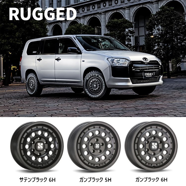 4本セット XTREME-J RUGGED 16x6.5J 5/114.3 +32 GBK BFGoodrich All-Terrain T/A KO2 235/70R16 ホワイトレター デリカD5_画像4