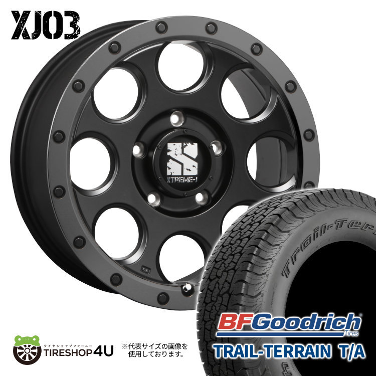 4本セット XTREME-J XJ03 18x8.0J 5/150 +50 FBK BFグッドリッチ トレイルテレーン T/A 285/60R18 BL ランクル200系 タンドラ_画像1