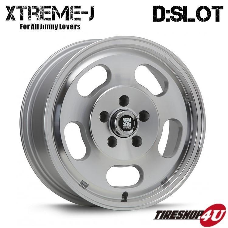 4本セット XTREME-J D:SLOT Dスロット 16x6.5J 5/114.3 +30 POL ジオランダー X-AT G016 215/70R16 BL デリカD5