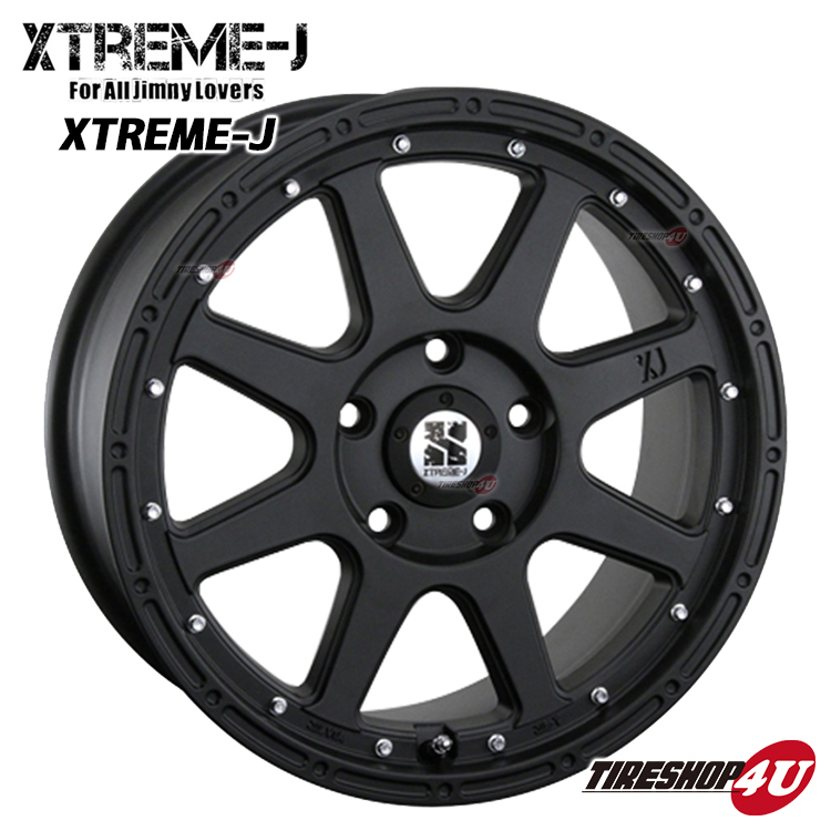 4本セット XTREME-J エクストリームJ 18x8.0J 5/114.3 +40 FBK ヨコハマ ジオランダー A/T G015 225/55R18 フォレスター デリカD5_画像2