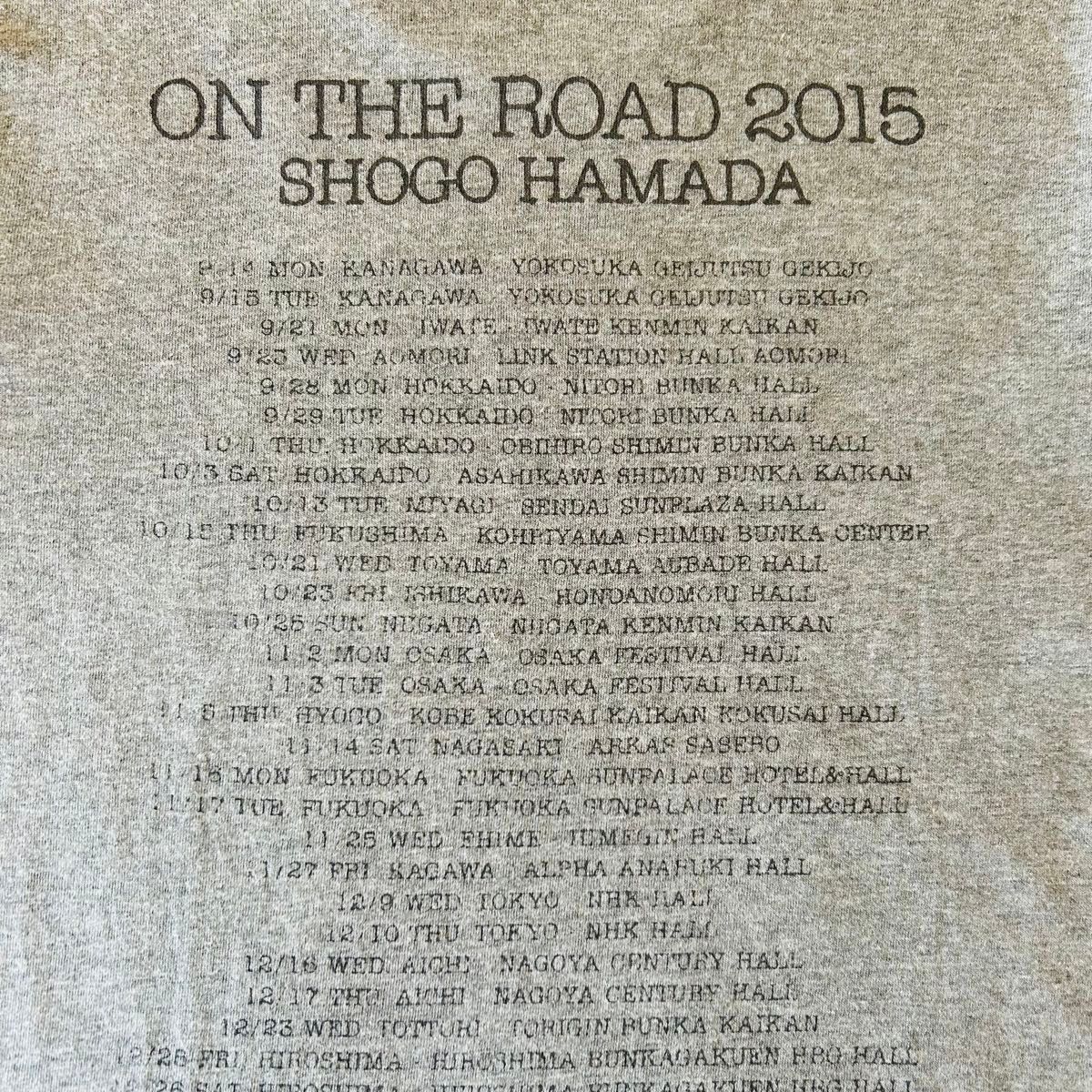 浜田省吾 ON THE ROAD 2015ツアーTシャツ Mサイズ|Yahoo!フリマ 浜田省吾 ON THE ROAD 2015ツアーTシャツ Mサイズ|Yahoo!フリマ