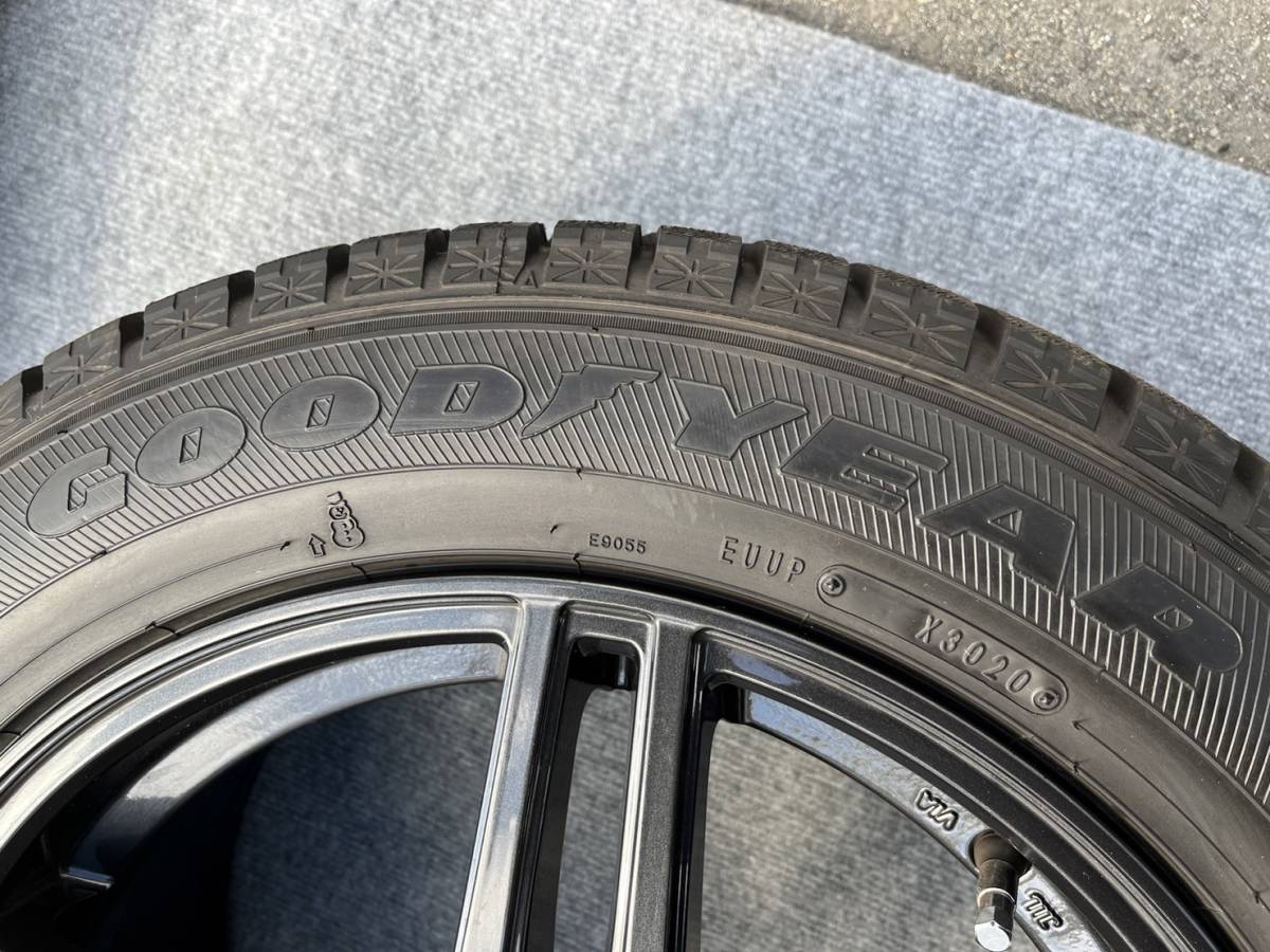 【売り切り】ベンツ　Vクラス装着　GOODYEAR　グッドイヤー　スタットレスタイヤ　225/55R17　１７インチ　４本アルミセット　バリ山　_画像4