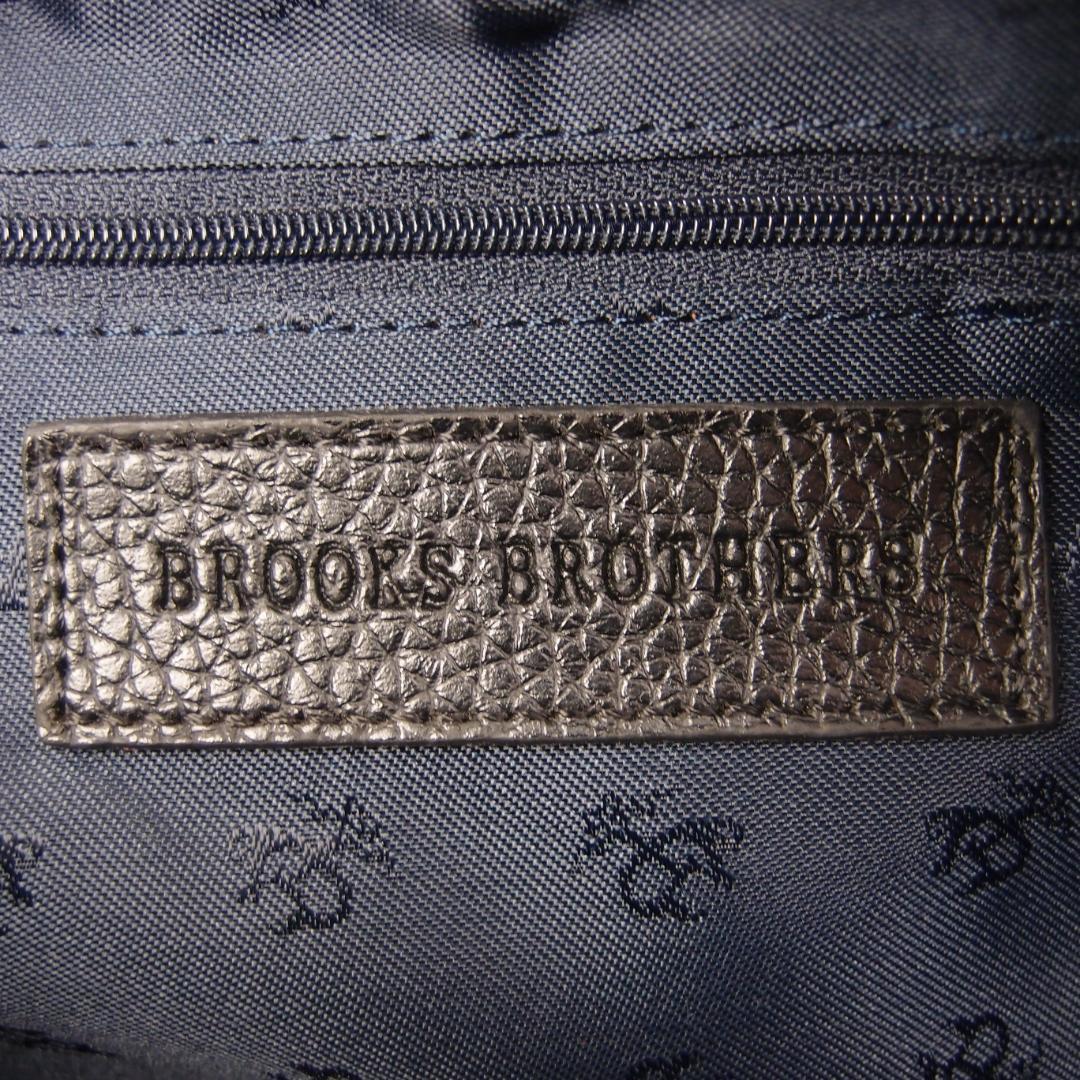 【美品】BROOKS BROTHERS ブルックスブラザーズ　2室　セカンドバッグ 　クラッチバッグ　レザーバッグ　ポーチ　メンズ 黒　ブラック_画像9