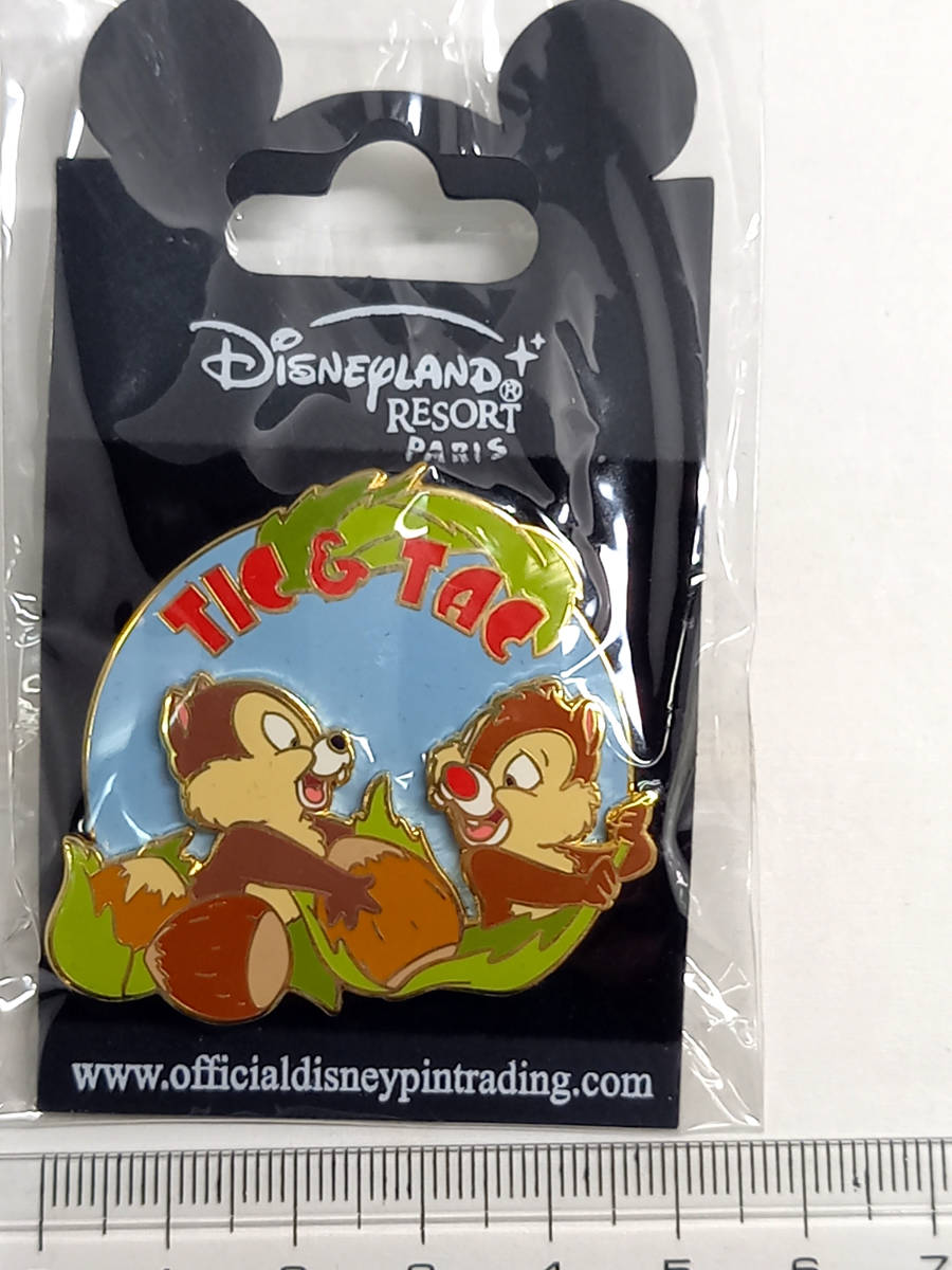 ● 海外レアピン　DisneyLand PARIS　チップ＆デールpin PIN TIC＆TAC NOISETTES_画像2