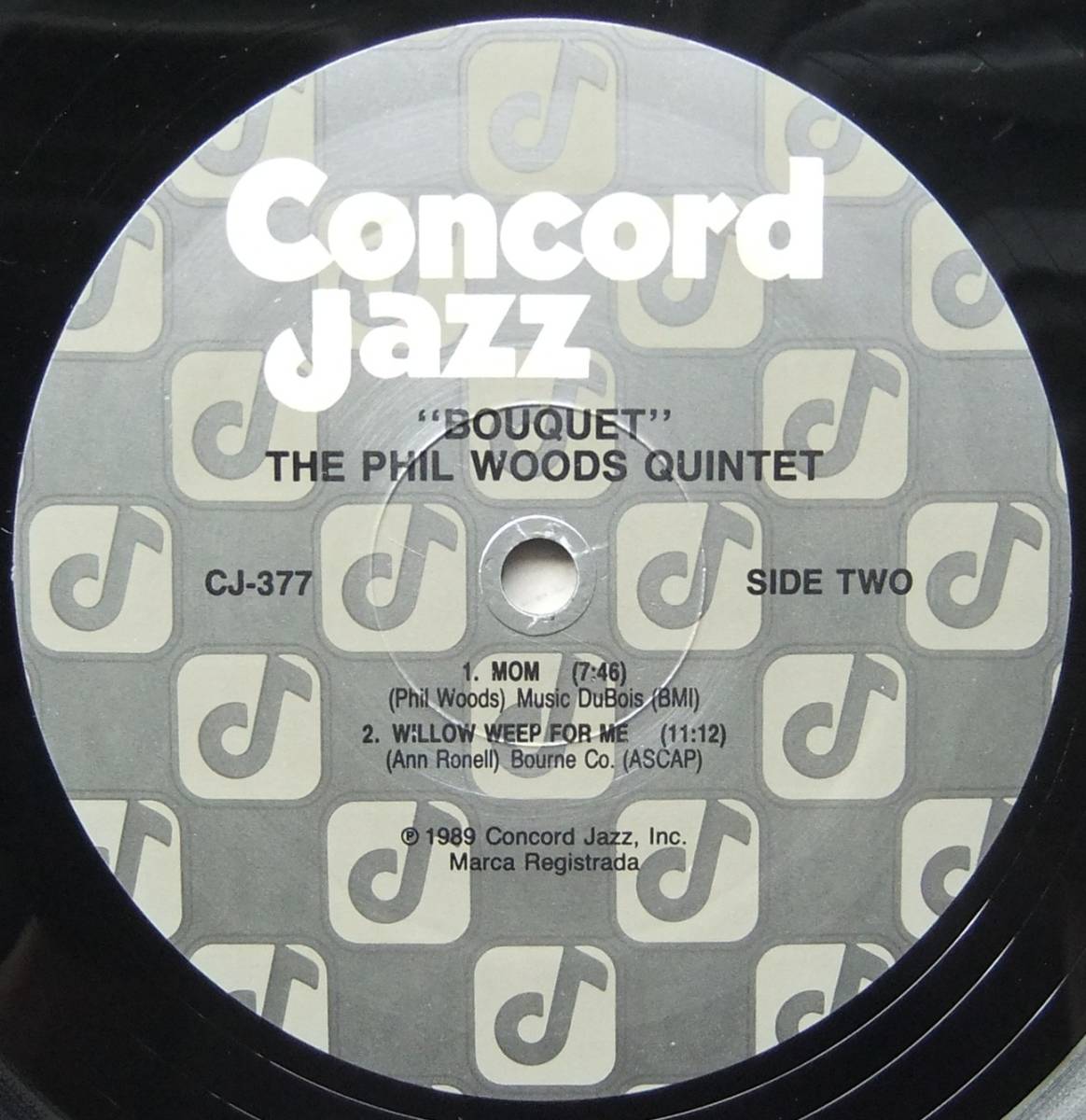 ◆ PHIL WOODS Quintet TOM HARRELL / Bouquet ◆ Concord Jazz CJ-377 ◆_画像4