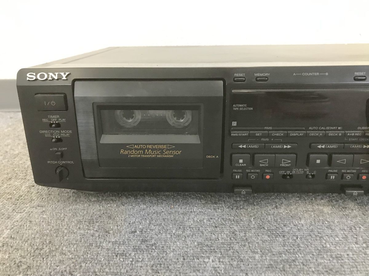 Z273-I39-3168 SONY ソニー STEREO CASSETTE DECK ステレオカセットデッキ TC-WE725 オーディオ機器 ※通電確認済み ⑯_画像3