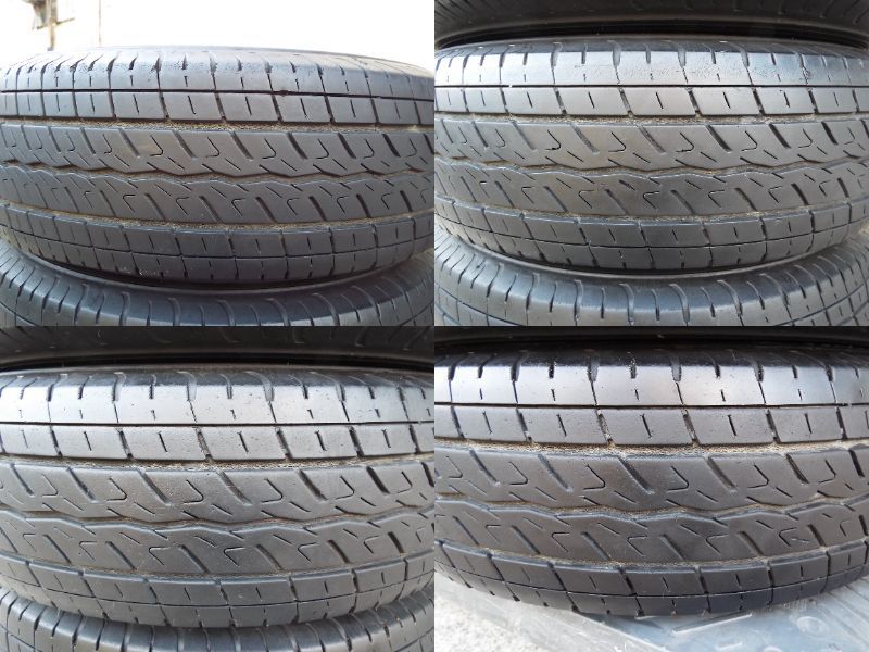 TOYO TIRE H20 195/80R15 LT 107/105N ホワイトレター 4本 22年 5月 製造 ハイエース キャラバン 15インチ 夏タイヤ_画像7