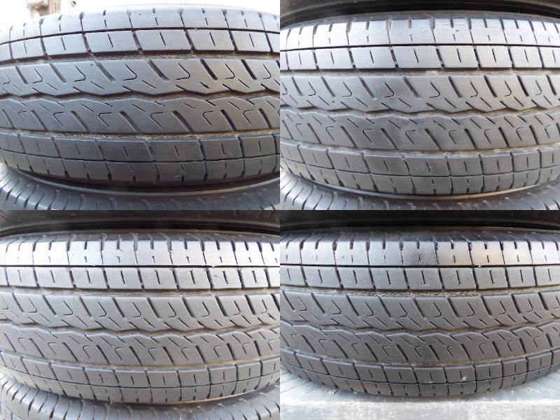 TOYO TIRE H20 195/80R15 LT 107/105N ホワイトレター 4本 22年 5月 製造 ハイエース キャラバン 15インチ 夏タイヤ_画像8