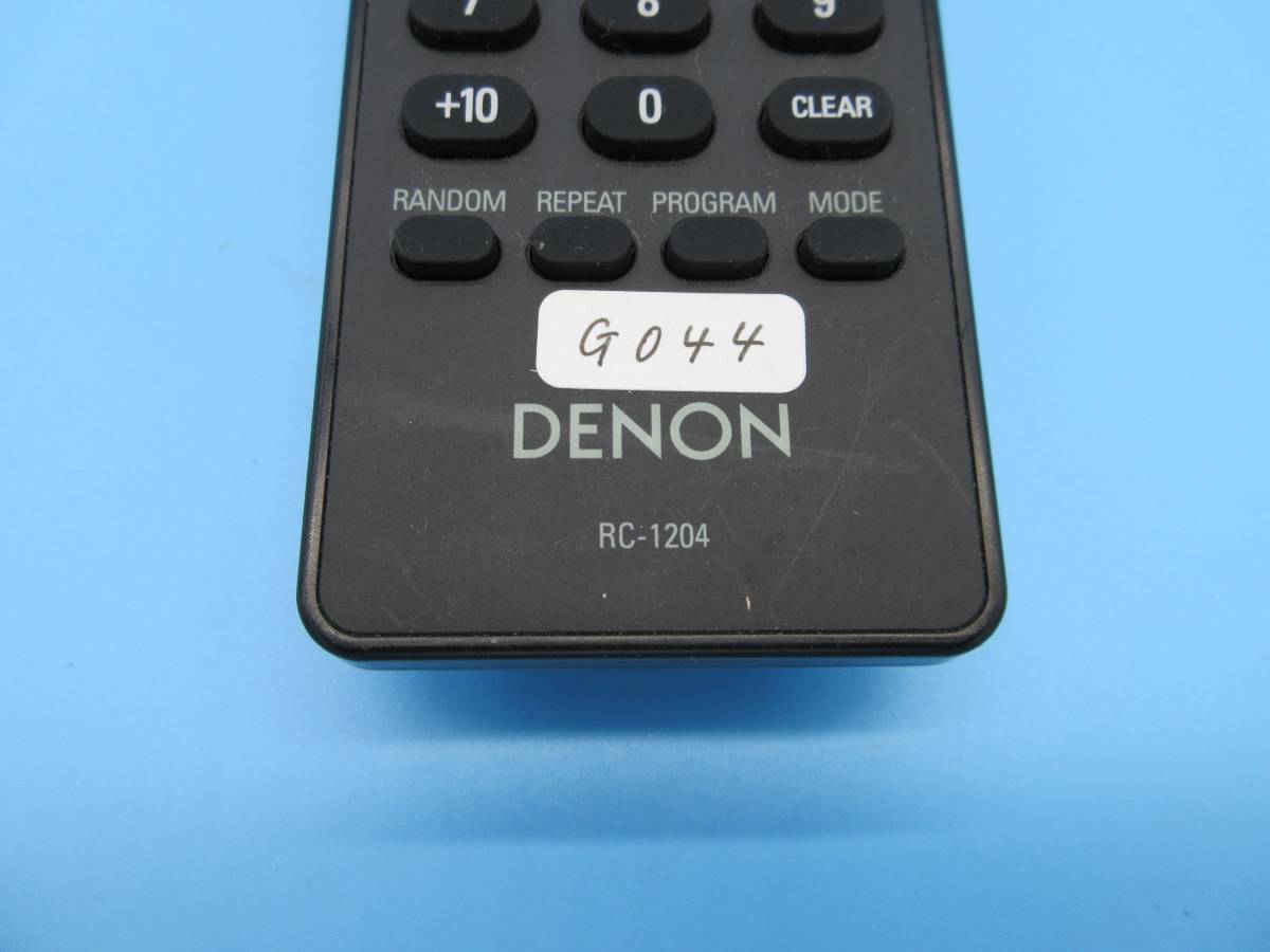 G044 送料無料 DENON CDレシーバーリモコン RC-1204_画像7