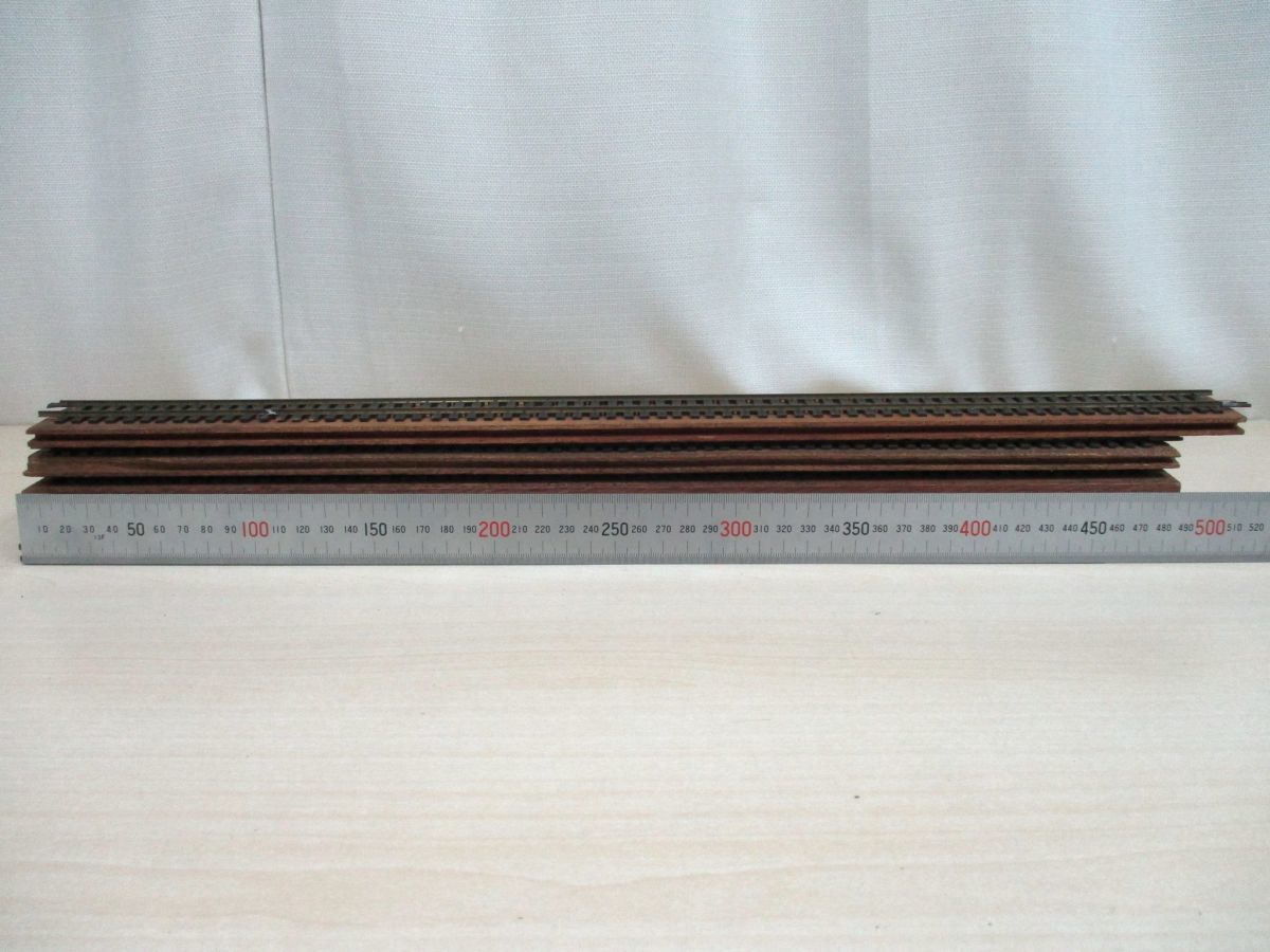 OMR-26[ Junk ] wooden rail roadbed # HO gauge # direct line car b rail # details unknown # railroad model / Showa Retro 