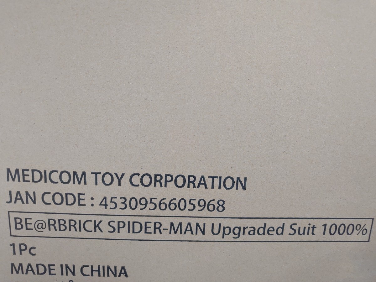 メディコムトイ ベアブリック スパイダーマン アップグレード スーツ 1000％ 新古品 MEDICOM TOY BE@RBRICK SPIDER-MAN UPGRADED SUIT_画像10