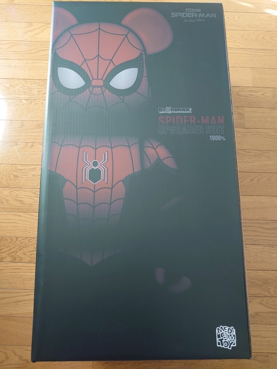 メディコムトイ ベアブリック スパイダーマン アップグレード スーツ 1000％ 新古品 MEDICOM TOY BE@RBRICK SPIDER-MAN UPGRADED SUIT_画像1