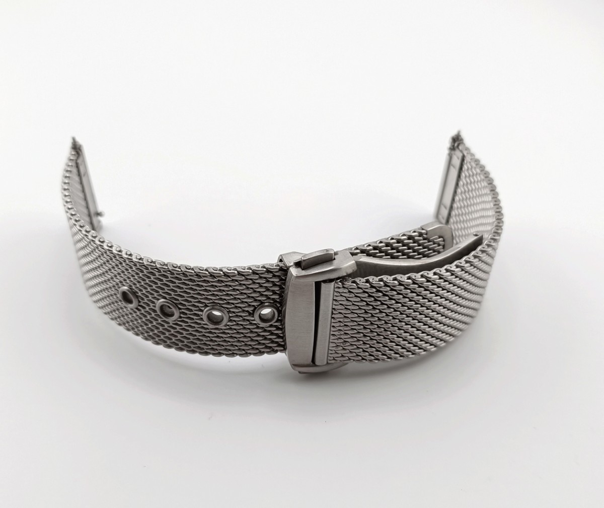 22mm メッシュ ブレスレット シルバー クイックバネ棒 社外品 22mm メッシュ ブレスレット シルバー クイックバネ棒 社外品