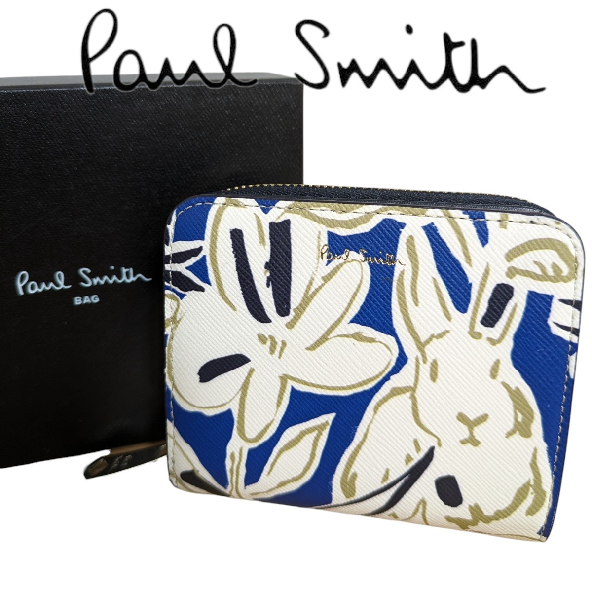 新品 ポールスミス Paul Smith 二つ折り財布 ラッキーフローラル 新品 ポールスミス Paul Smith 二つ折り財布 ラッキーフローラル