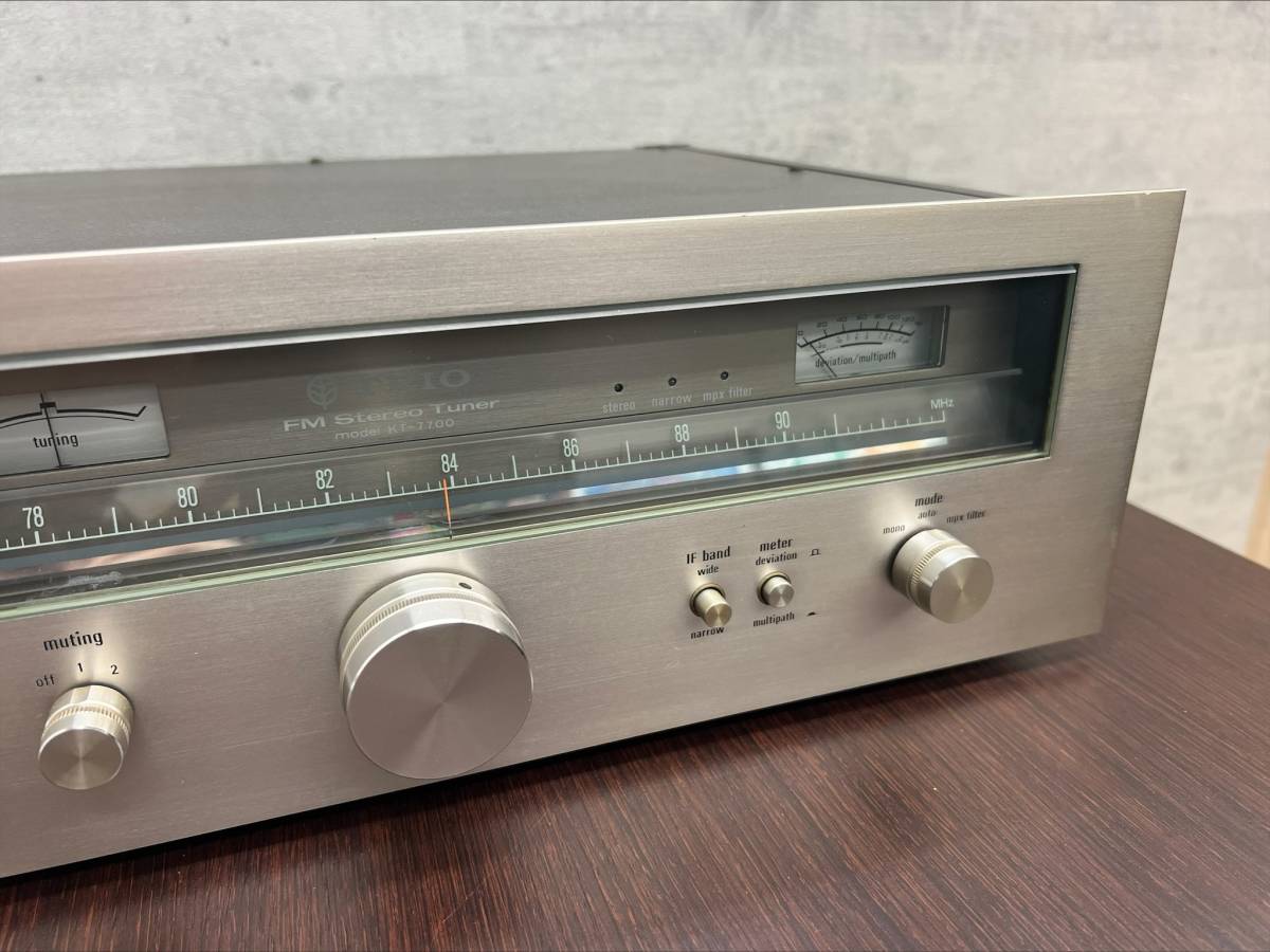 【＃7317】TRIO トリオ FM Stereo Tuner KT-7700 ステレオチューナー【通電確認済み】_画像3