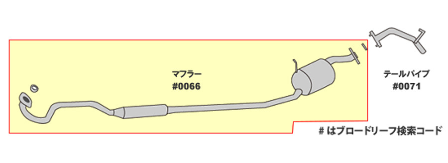 ピクシススペース L585A トヨタ HST マフラー 055-191 本体オールステンレス 車検対応 純正同等_画像2