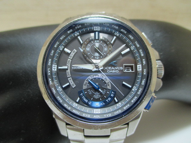 ☆CASIO OCEANUS チタン 電波ソーラー マルチバンド6 メンズ 腕時計(OCW-T1000)!!_画像1