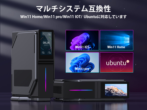 Windows11 Intel 第12世代 n97 mini pc 【メモリ16GB DDR4 SSD512GB】最大3.6GHz 4C4T 小型pc 容量拡大可能 4K@60Hz ミニパソコン 静音_画像8