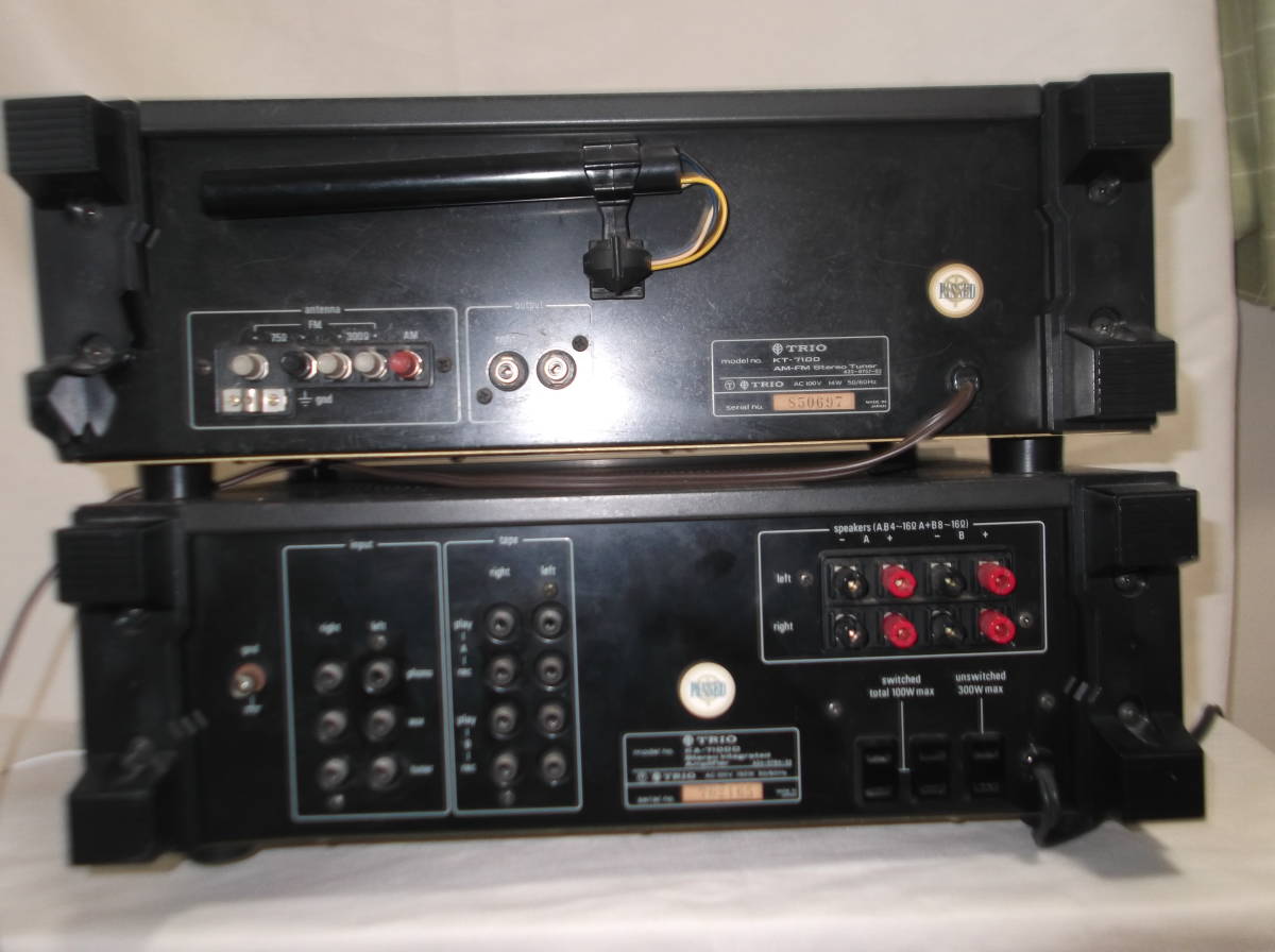 TORIO KA-7100DとKT-7100　プリメインアンプとAM/FMチューナー　中古品_画像8