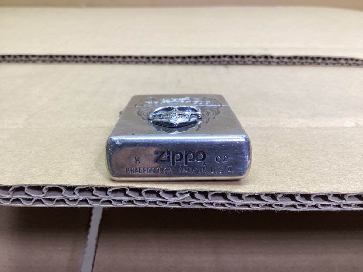 ZIPPO ジッポー Easyriders イージーライダー スカル ドクロ　オイルライター ジッポ 喫煙具 ライター シルバー SILVER _画像2