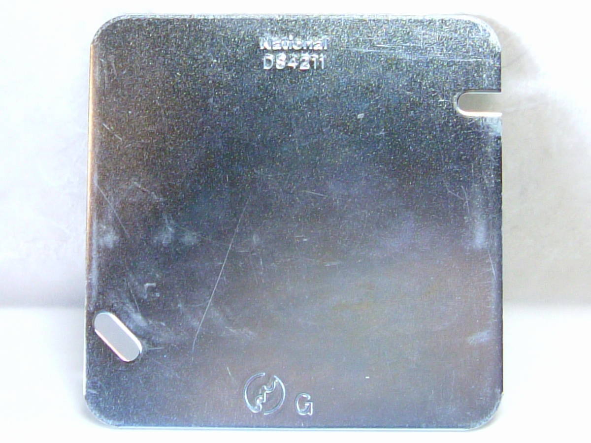 National DS4211 パナソニック Panasonic 中型四角ブランクカバー 中古1枚_画像2