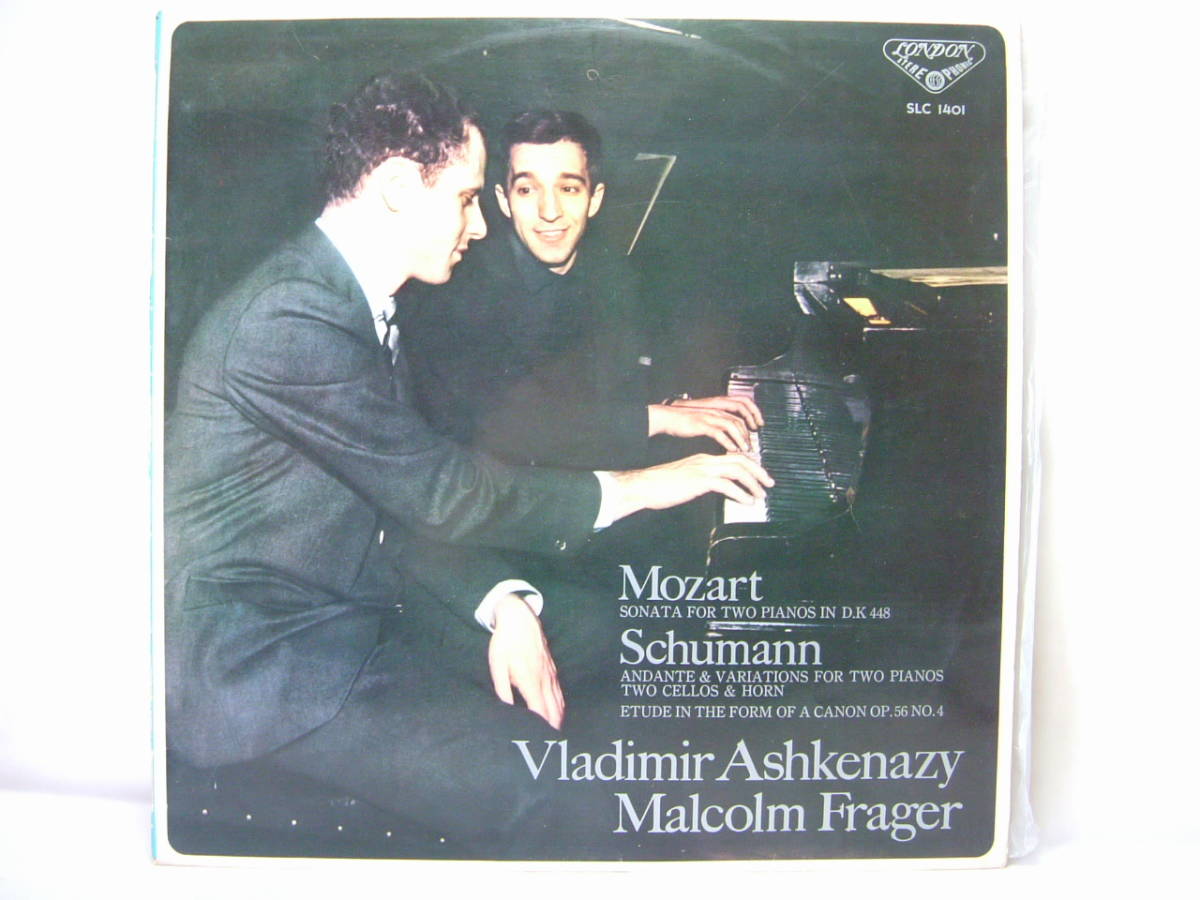 モーツァルト 2台のピアノのためのソナタ シューマン アンダンテと変奏曲ウラディミールアシュケナージ マルコムフレイジャー LPレコード_画像1