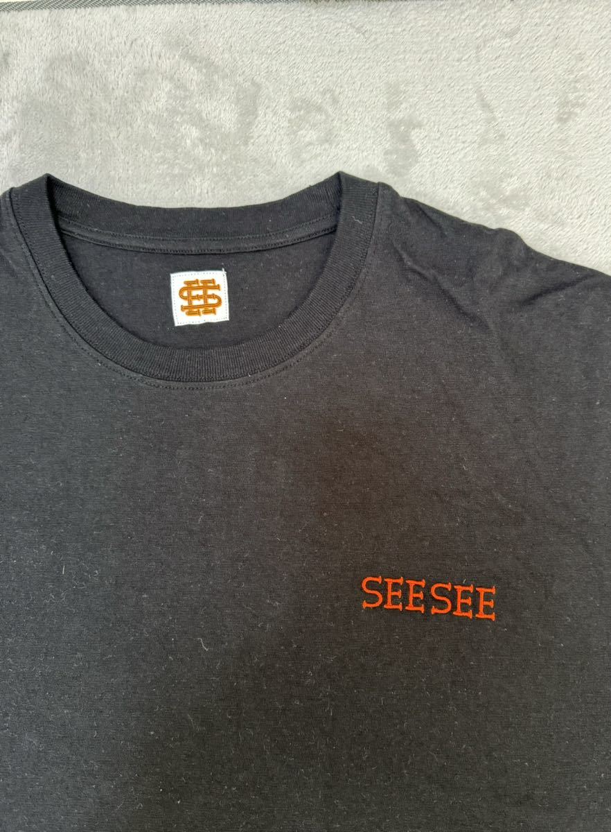 【美品】SEE SEE BASIC SS HEMP TEE【BLACK L】_画像3