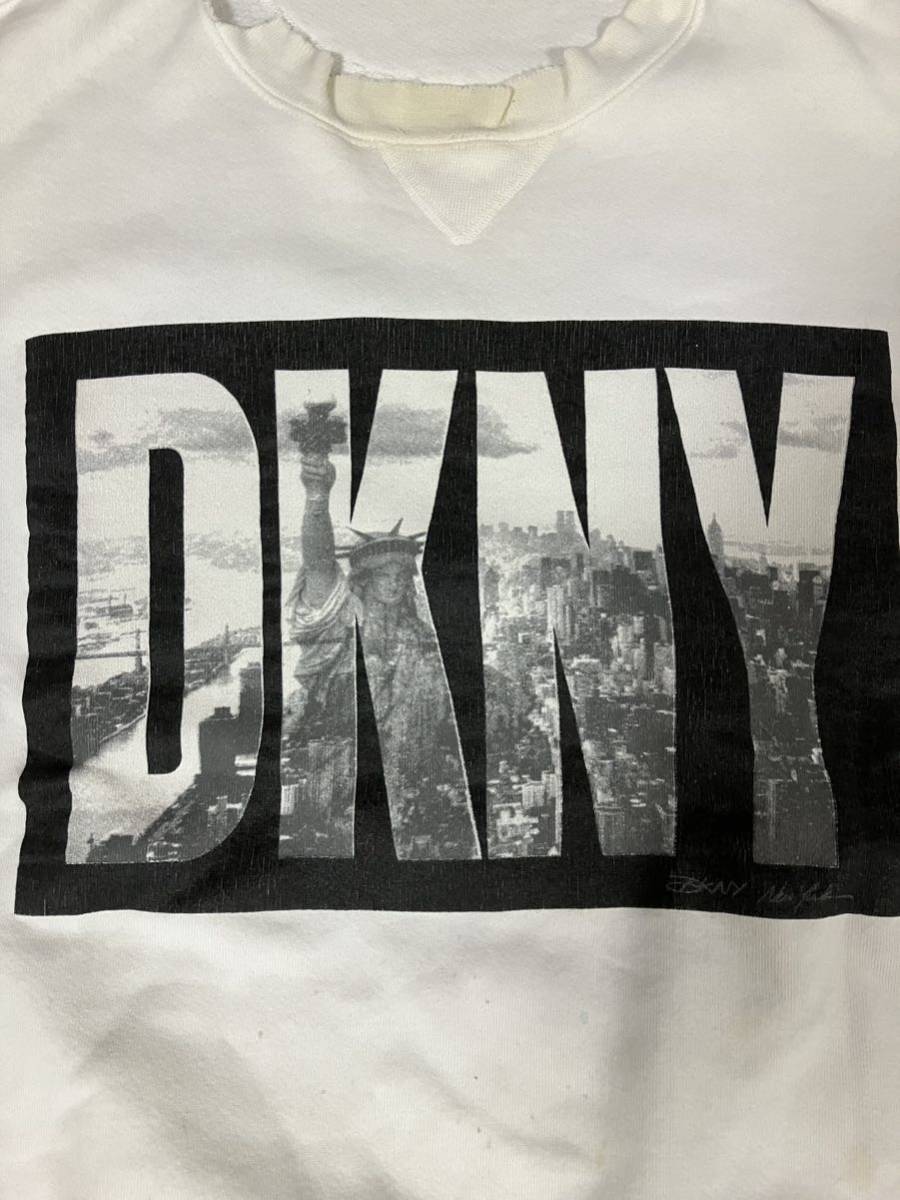 90s DKNY ダナキャランニューヨーク　フォト　スウェット　usa製 自由の女神　PHOTO ヴィンテージ vintage 名作　ロゴ_画像3