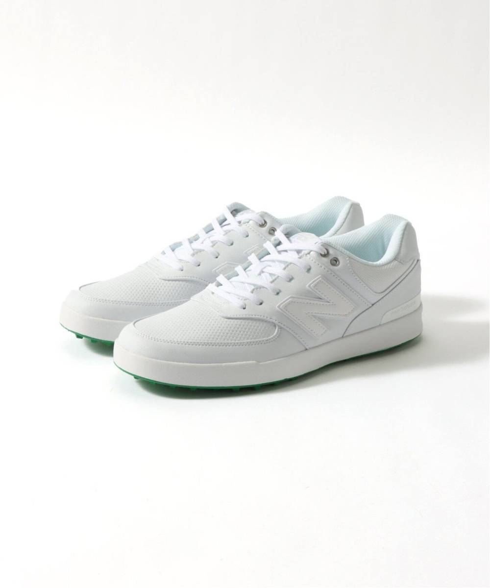 1.5万 超美品 23年製 New Balance Golf ニューバランス ゴルフシューズ スパイクレス メンズ UGC574 JW ホワイト 白 US8.0 26cm_画像1