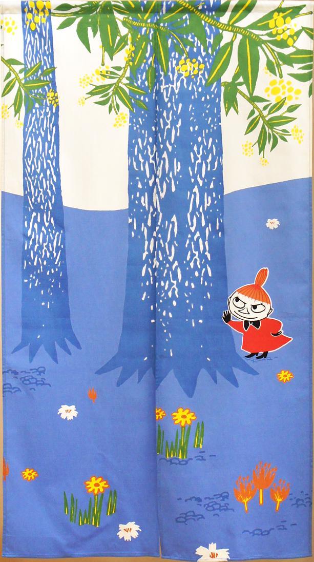 超ポイントアップ祭 新品　 ムーミン「森であそぼう」【日本製】 暖簾　　のれん その他