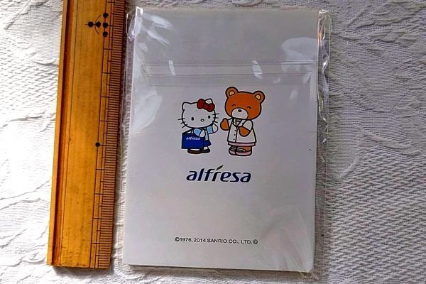 ハローキティ サンリオ alfresa コラボ 付箋 ポストイット 薬局 未開封 未使用 グッズ 希少 レトロ デットストック_画像2