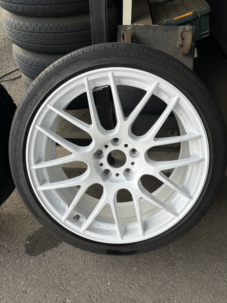 【再塗装品】ワーク エモーション M8R 19インチ 8.5j+45 PCD114.3 ホワイト_画像3