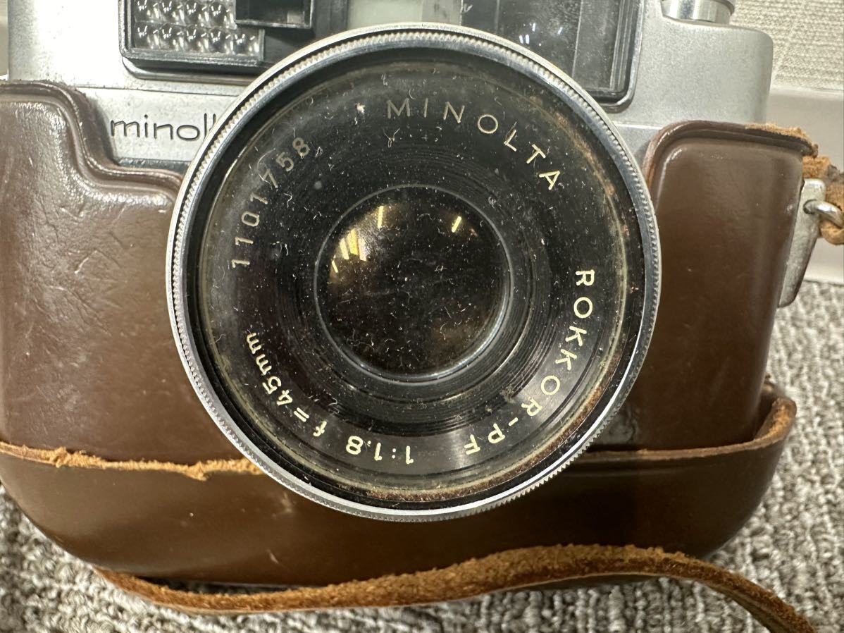 MINOLTA V3 ミノルタ フィルムカメラ ROKKOR-PF 1:1.8 f/45mm 動作未確認_画像3