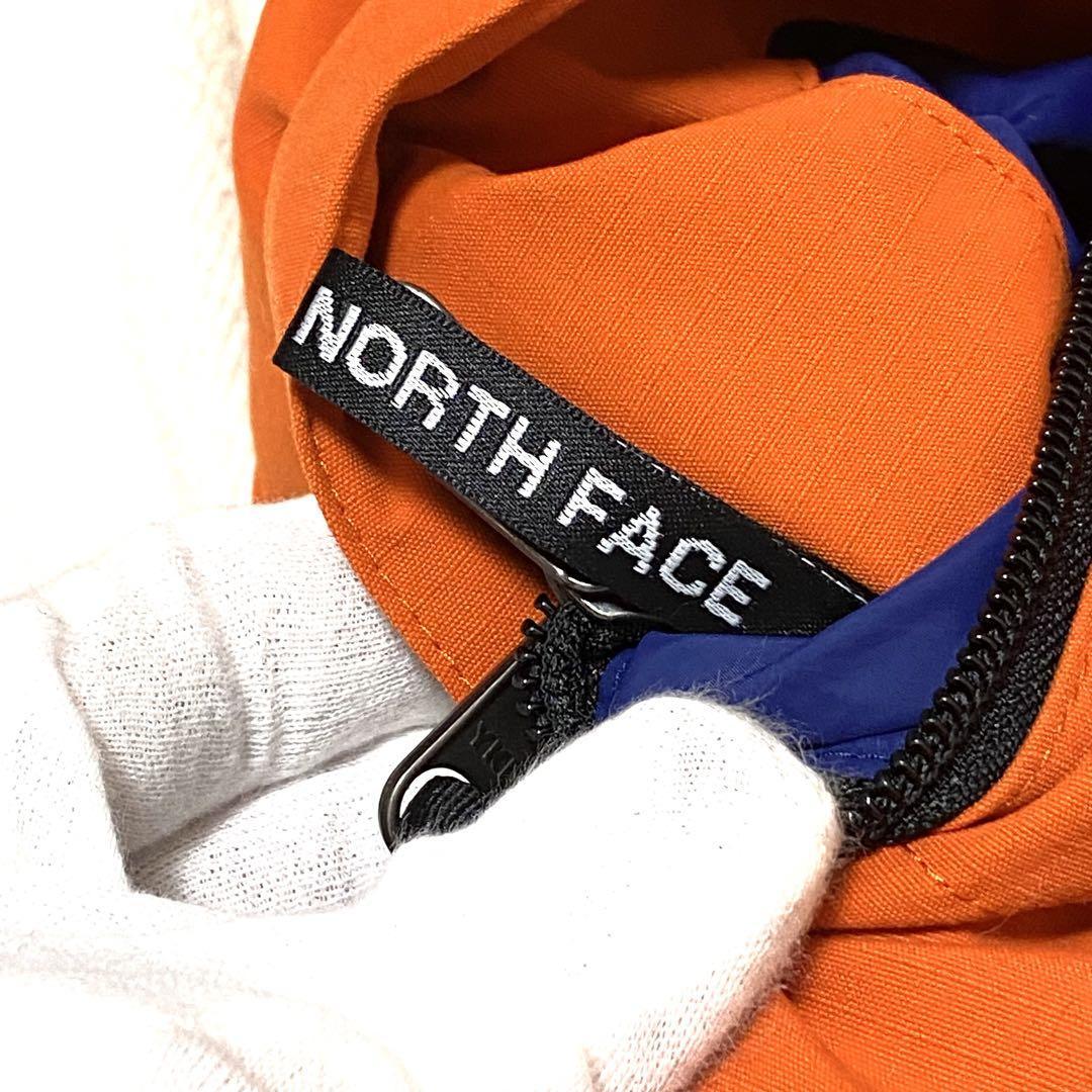 極美品　GUCCI×THE NORTH FACE グッチ×ザ・ノース・フェイス コラボ　ダウンジャケット　ヌプシ　オレンジ×ブラック×ブルー_画像8