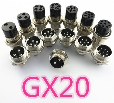 1 pair GX20 20mm 3 pin metal connector male plug + female plug +mekla cap ( service goods )3 point 1 set!