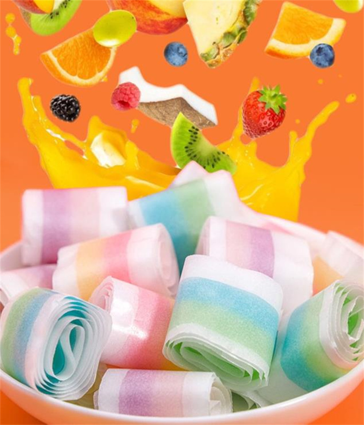 10 piece set * Korea from present * Rainbow roll gmi interesting gmi candy -... soft roll gmi candy -**