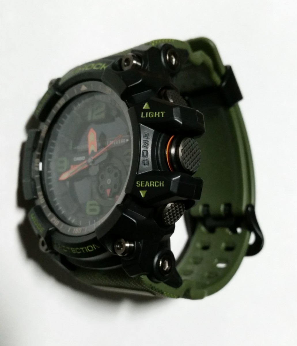 即決!超絶レア☆超美品☆絶版/BURTONコラボ☆G-SHOCK【MUDMASTER】マッドマスター GG-1000BTN-1AJR☆電池(本物の証しSR927SW二個)交換済!_※テカり,ムラは撮影時の反射です。