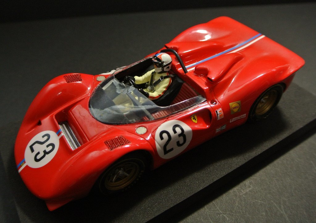 1/24スロットカー・中古　FERRARI 350 CanAm Cris Amon 1967 Riverside_画像1