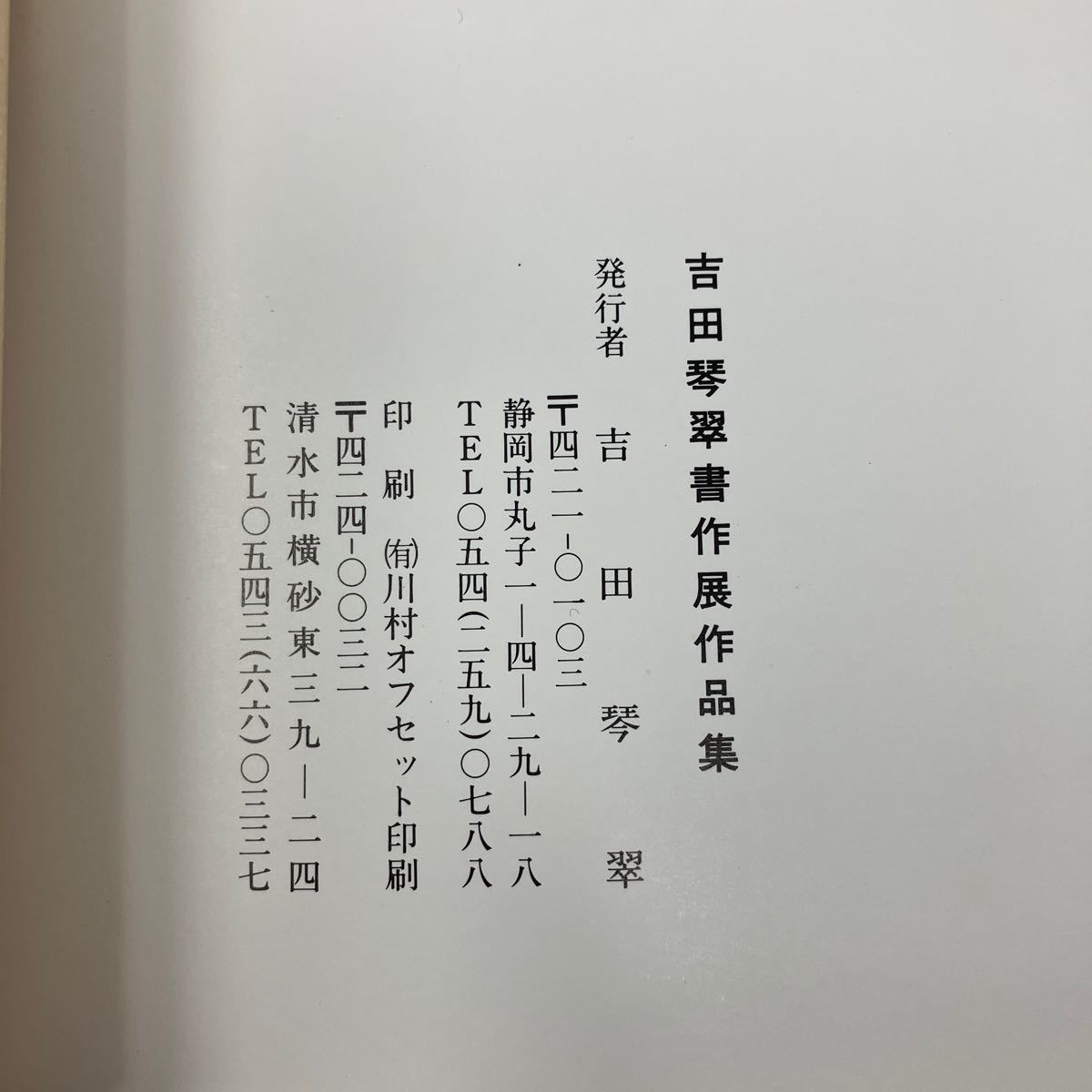 Y0122b7【書道】5冊まとめ　丸山春翠古稀記念展　三枝緑雨作品集　大滝渓仙書作展　吉田琴翠書作展　石川清流書作展_画像7